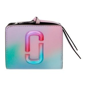 Marc Jacobs Multicolor Airbrush Mini Snapshot Compact Wallet